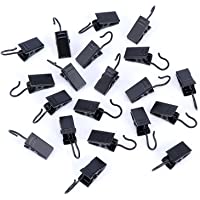 YUEMING 20 Piezas Pinzas Cortinas- Clips de Gancho de Metal- Ganchos Cortina Clips- Clips Drapery Pinza para Cortina…